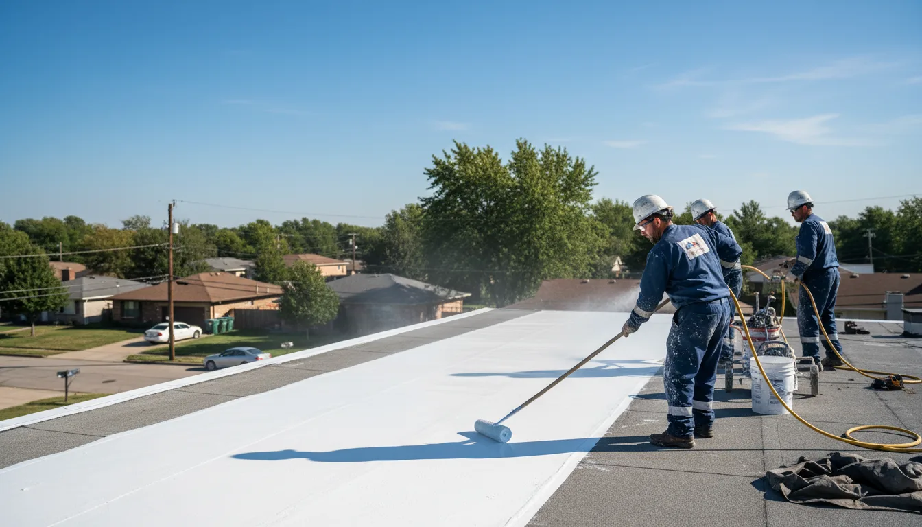 Commercial roof coating in Dexter, KY near me